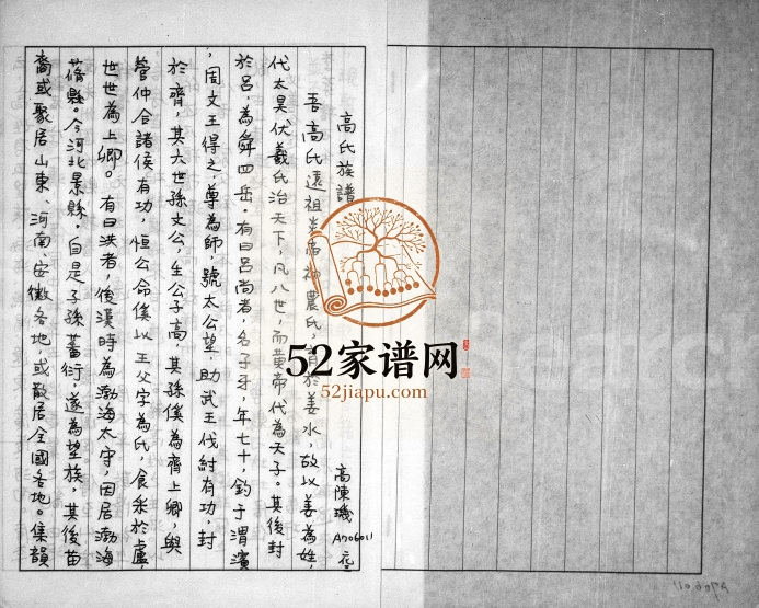 1982年修高氏族谱 广东兴宁 台湾新竹高姓电子版家谱下载