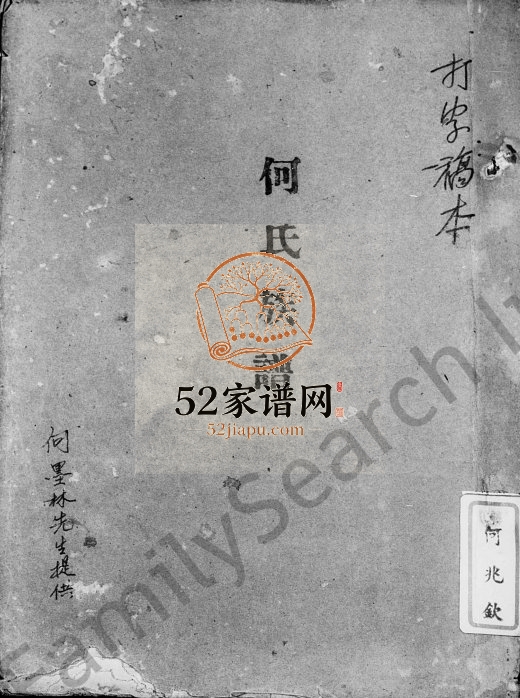 1948年修何氏族谱 广东顺德 台北何姓电子版家谱下载