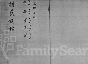 1968胡氏族谱 广东胡姓电子版家谱下载