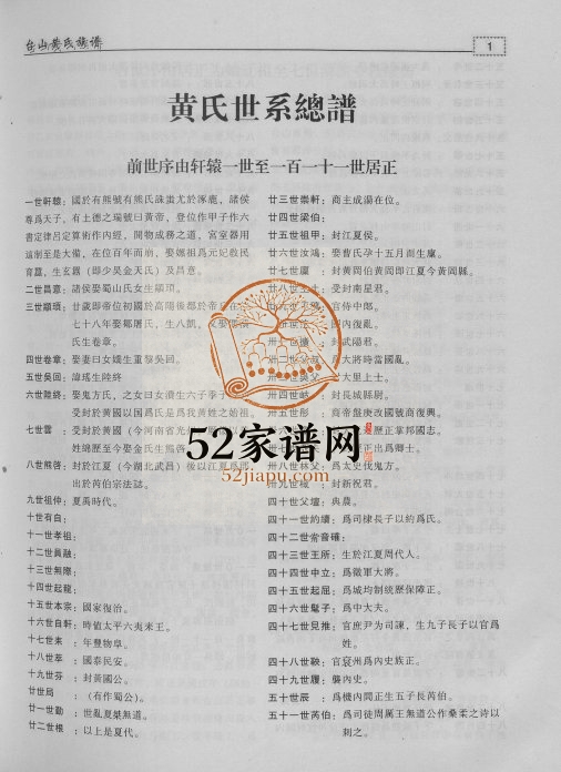 2006年修台山黄氏族谱 广东黄姓电子版家谱下载
