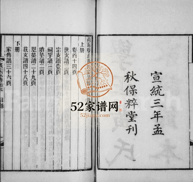 1911年修学正黄氏家谱节本[12卷首末各1卷]广东南海保粹堂黄姓电子版族谱下载
