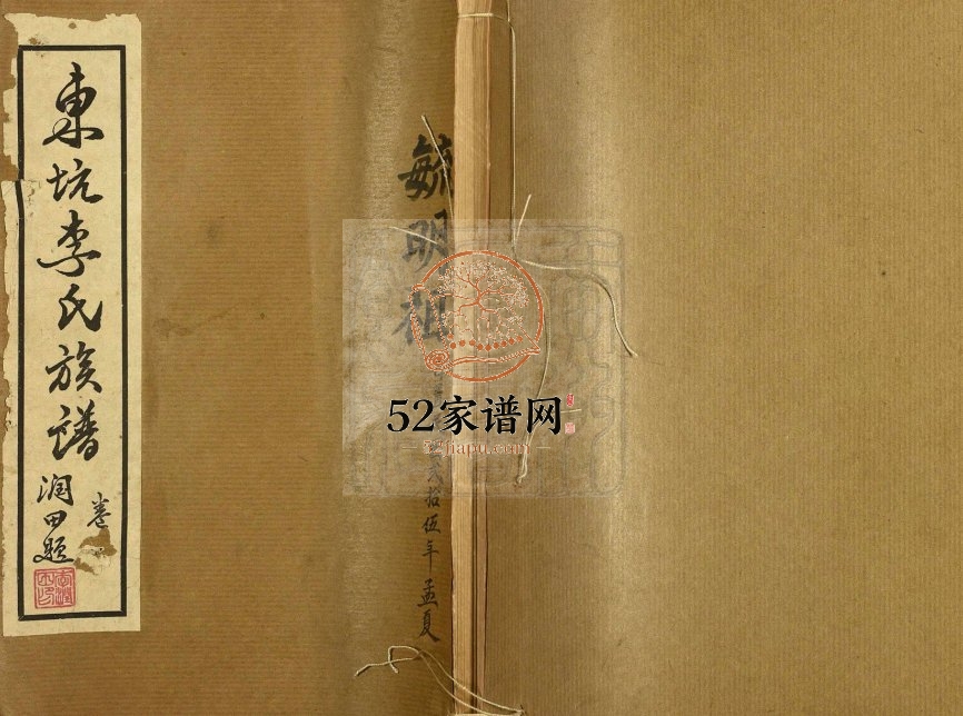 1931年修东坑李氏族谱 广东台山圣颐堂李姓电子版家谱下载