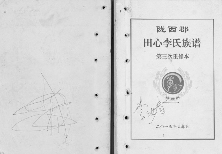 2015年陇西郡田心李氏族谱第三次重修本 广东茂名 高州李姓电子版家谱下载