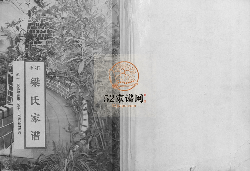 1993年修梁氏家谱[10卷]广东和平梁姓电子版族谱下载
