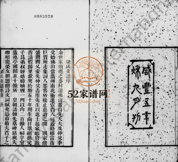 1920年重刊泷东云浮梁氏族谱 广东蕃昌堂梁姓电子版家谱下载