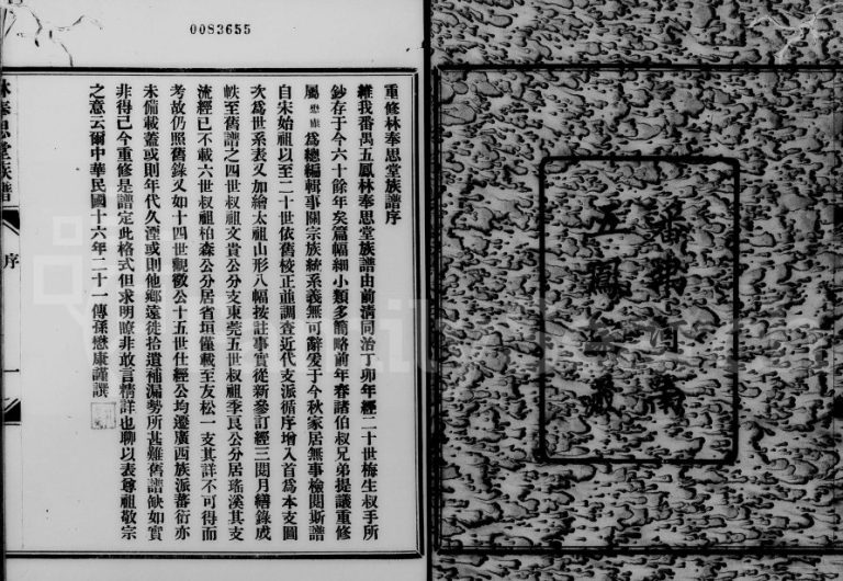 1927年修李氏林奉思堂族谱 广东番禺李姓电子版家谱下载