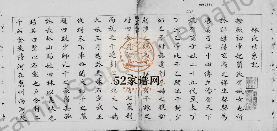 清末[林氏]昭兹堂族谱 广东南海林姓电子版家谱下载