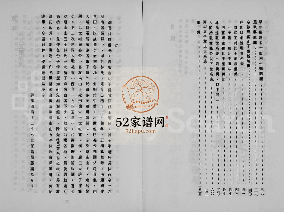1982年修广东蕉岭南山五全林氏来台家谱 台湾林姓电子版族谱下载