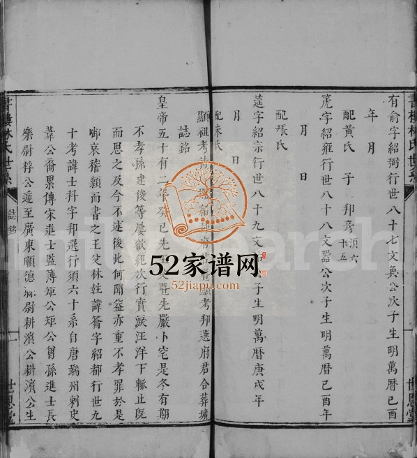 书楼林氏世系 广东高要世思堂林姓电子版族谱下载