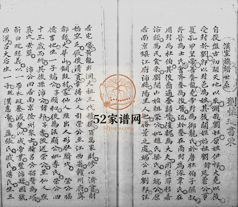 1924年修刘氏族谱新界粉岭区 广东 香港刘姓电子版家谱下载