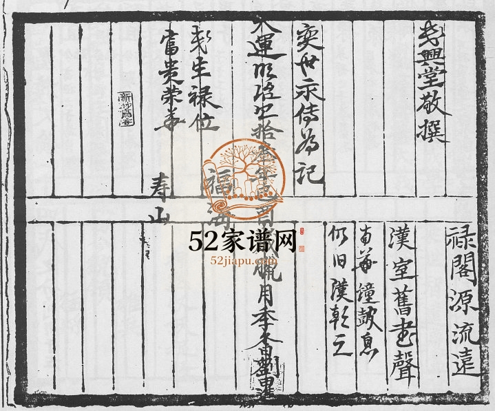 彭城氏族谱刘姓 台湾新竹 广东长乐城姓电子版家谱下载