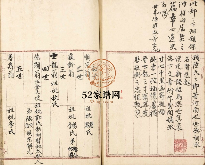 1948年修陆氏族谱 广东鹤山陆姓电子版家谱下载
