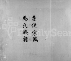 1979年修廉使家风马氏族谱 广东潮阳 平乡马姓电子版家谱下载