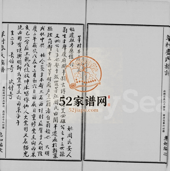 1955年修莘村麦氏族谱 广东开平 香港麦姓电子版家谱下载