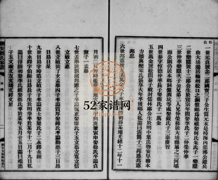 1921年修潮安饶氏家谱 广东饶姓电子版族谱下载
