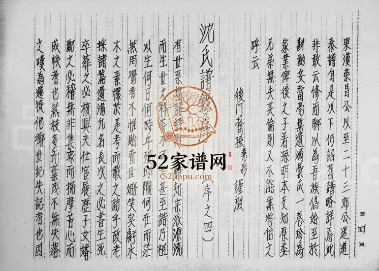 1982年修沈氏族谱潮安县华美乡 广东 香港沈姓电子版家谱下载