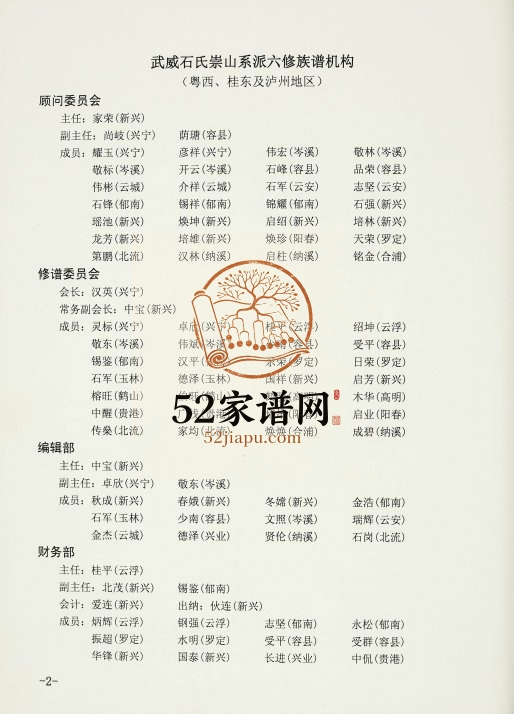 2012年修武威石氏族谱 广东粤西 广西桂东 四川泸州武威堂石姓电子版家谱下载