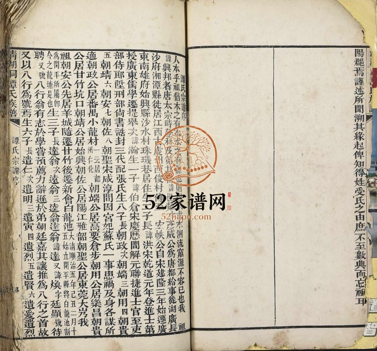 1948年修清湖洞谭氏族谱 广东开平谭姓电子版家谱下载