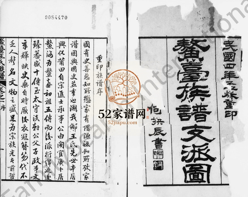 1915年修鳌台王氏族谱[8卷]广东深圳王姓电子版家谱下载