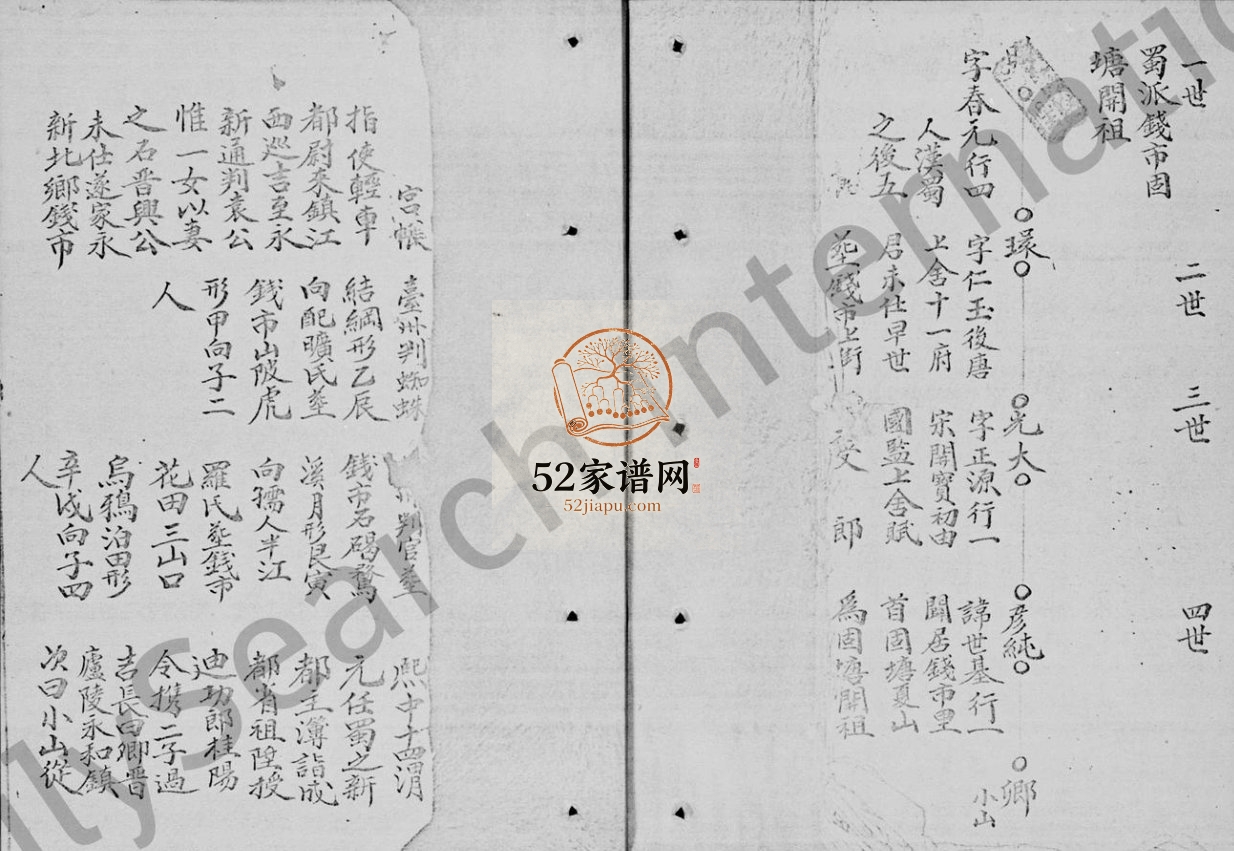 1910年修宝安县文氏族谱 广东深圳文姓电子版家谱下载