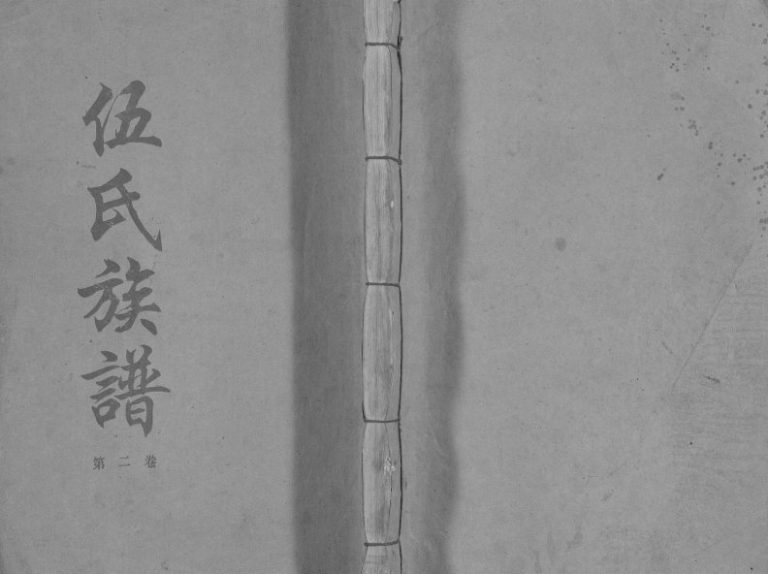 1996年修乐昌伍氏族谱[2卷]广东相聚堂伍姓电子版家谱下载