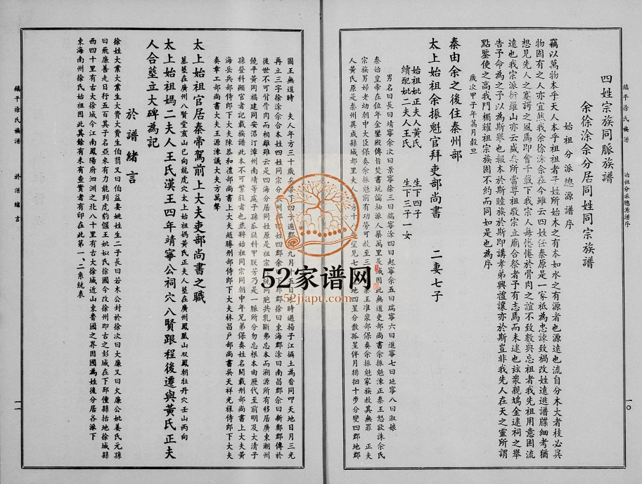1962年修镇平徐氏族谱 广东蕉岭 台湾徐姓电子版家谱下载