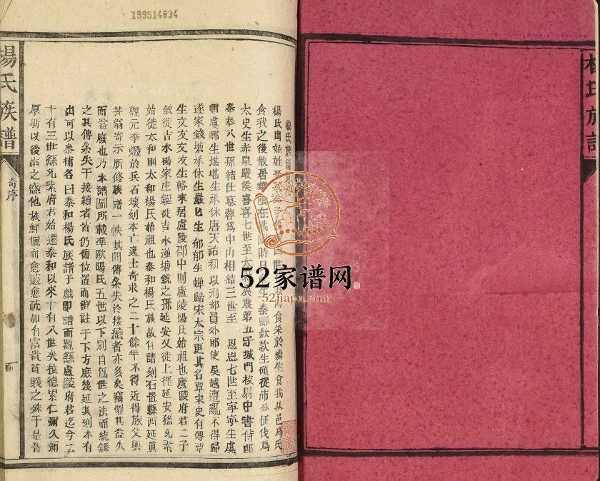 1924年重修杨氏宗谱 广东乳源 曲江杨姓电子版族谱下载