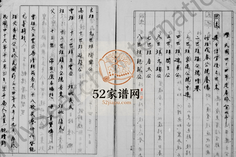 1983年修[杨氏]祖谱 广东信宜 台湾台北杨姓电子版族谱下载