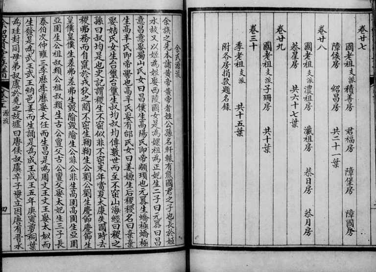 1898年修余绍贤堂族谱[30卷]广东 福建同安下邳余氏世谱电子版家谱下载