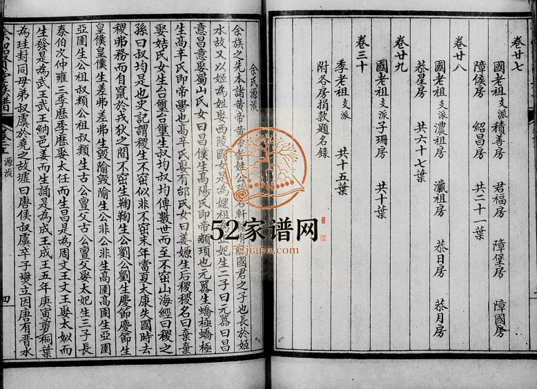 1898年修余绍贤堂族谱[30卷]广东 福建同安下邳余氏世谱电子版家谱下载