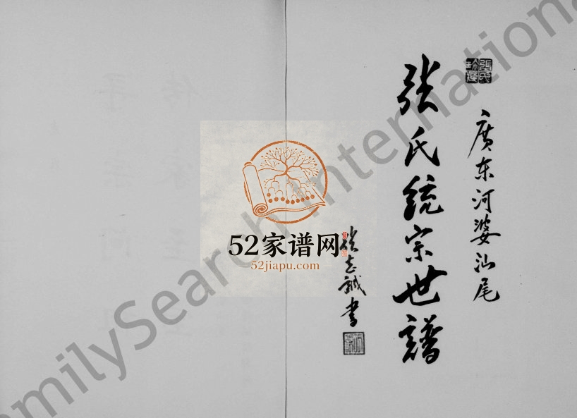 1993年修张氏统宗世谱 广东揭阳 汕尾张姓电子版族谱下载