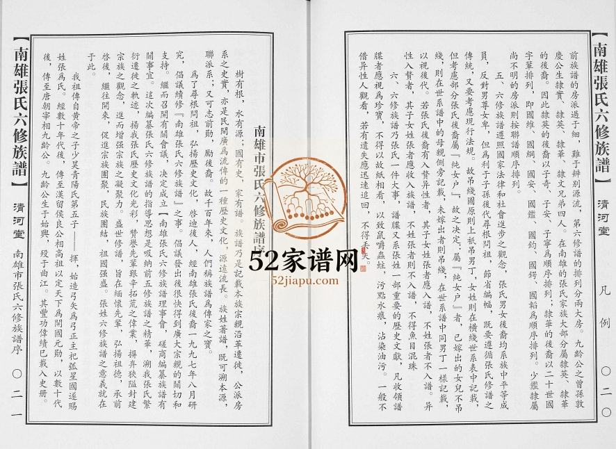 2012年南雄张氏六修族谱 广东清河堂张姓电子版家谱下载