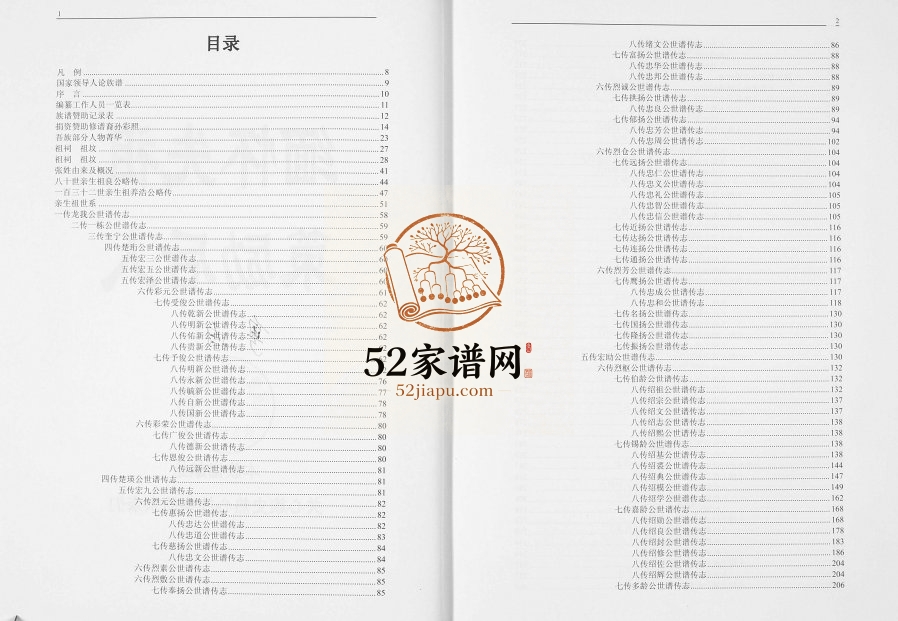 2011年修[张氏]张仁我公族谱 广东信宜张姓电子版家谱下载