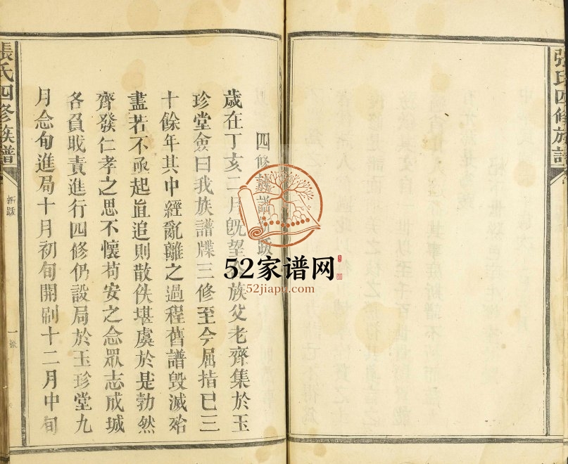 1947年张氏四修族谱 广东 江西兴国清河堂张姓电子版家谱下载