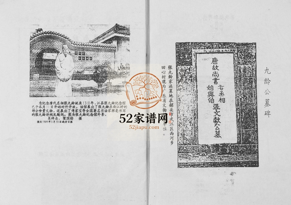 1996年修张氏族谱九龄公直系罗定贤良公世系 广东张姓电子版家谱下载