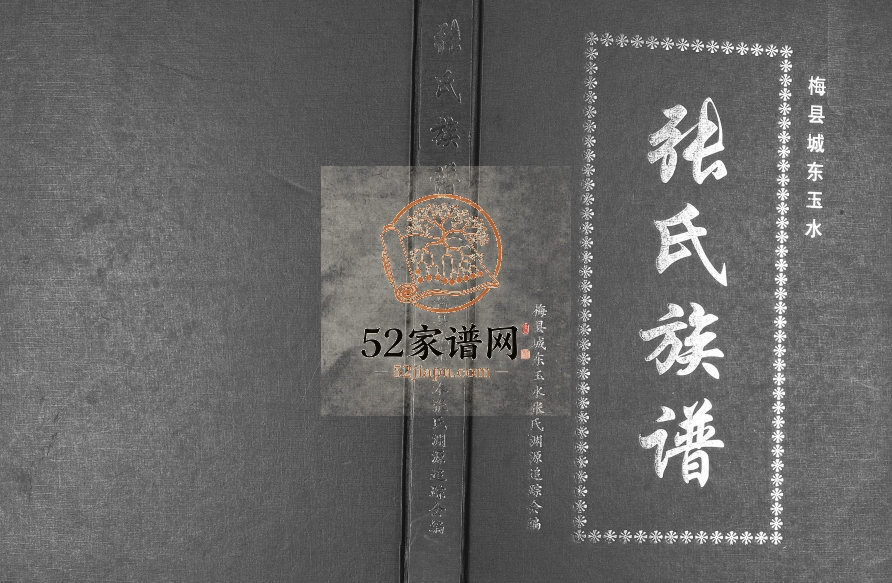 2009年修梅县城东玉水张氏族谱 广东张姓电子版家谱下载