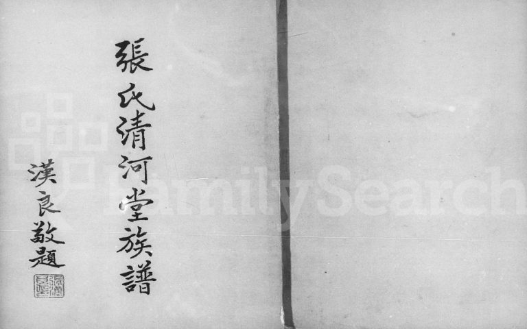 1973年修张氏清河堂族谱 广东五华 台湾 香港张姓电子版家谱下载