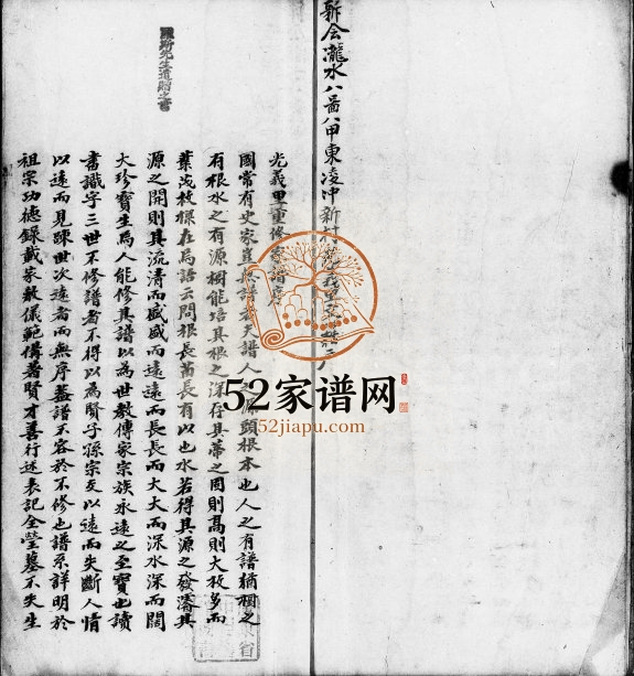 清代年间张氏家谱 广东新会张姓电子版族谱下载