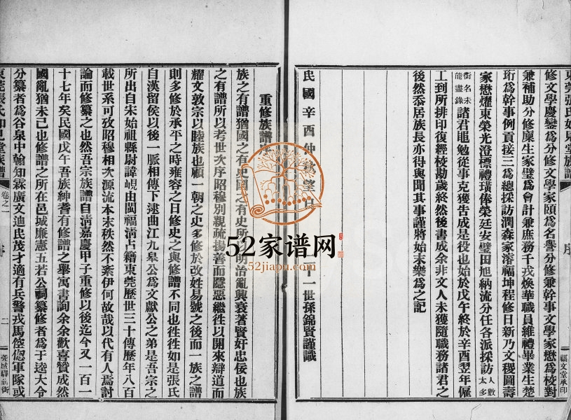 1922年修张氏族谱[32卷]广东东莞广东东莞福文堂张姓电子版家谱下载