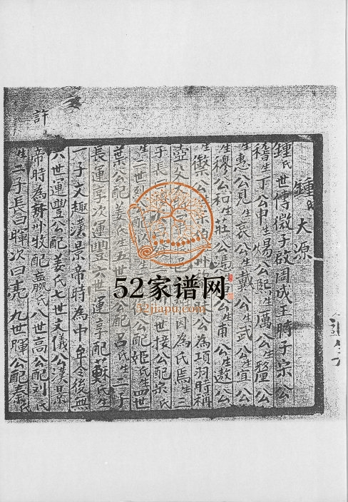 1982年修锺氏大源 广东蕉岭 平远锺姓电子版族谱下载