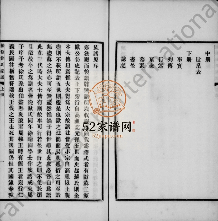 1908年续修徐氏家谱 天津寿岂堂徐姓电子版族谱下载