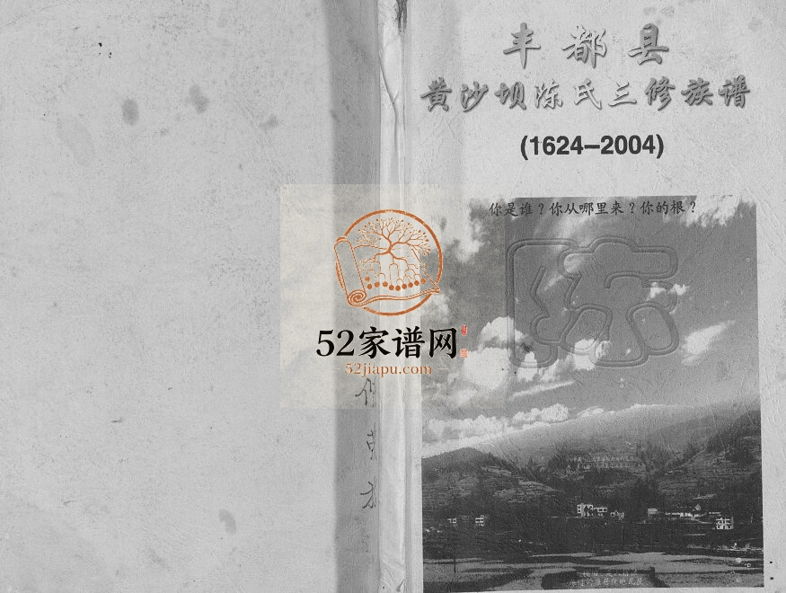 2004年丰都县黄沙坝陈氏三修族谱 重庆陈姓电子版家谱下载
