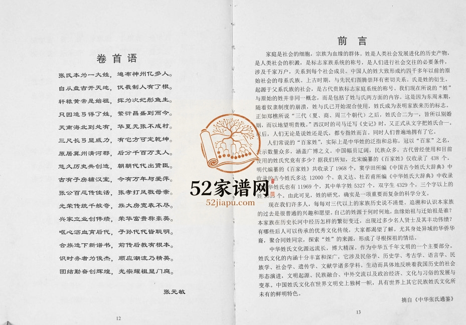 2010年修张氏族谱 重庆 开州区清河堂张姓电子版家谱下载