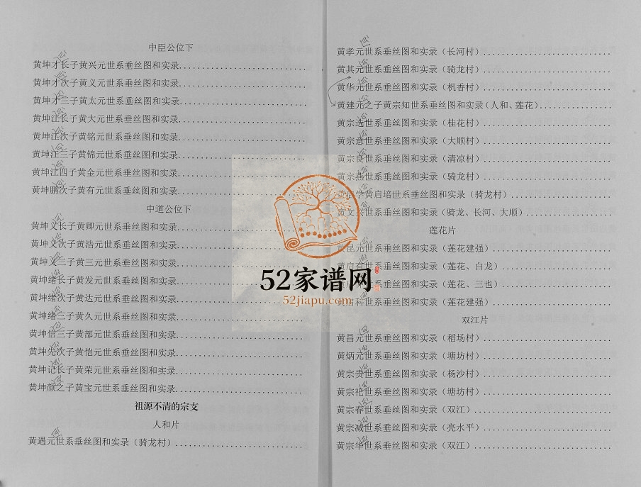 2016年修重庆云阳北岸人和黄氏族谱 黄姓电子版家谱下载