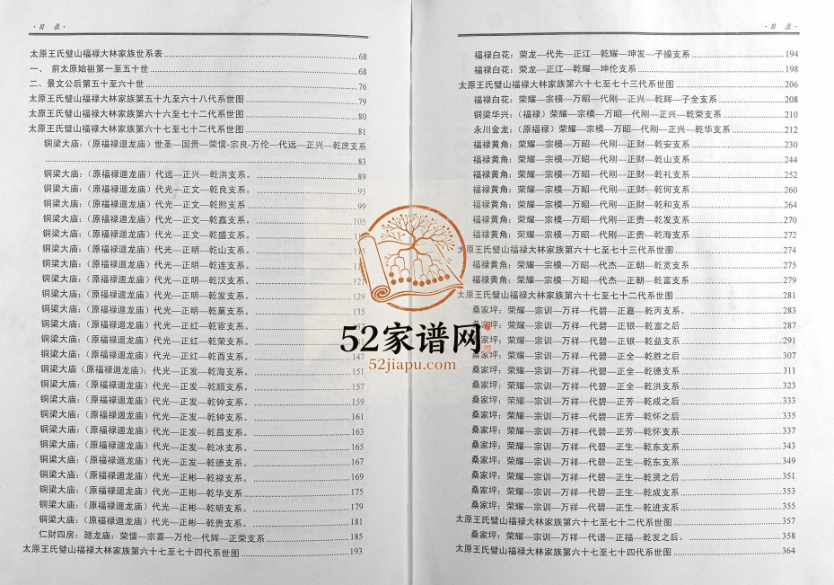 2015年修太原王氏壁山福禄大林家族族谱 璧山 永川 赤水 铜梁王姓电子版家谱下载