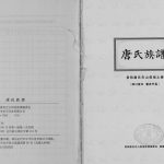 2010年修唐氏族谱晋阳唐氏巴山倌祖之裔 重庆 开州区 达州 宣汉唐姓电子版家谱下载