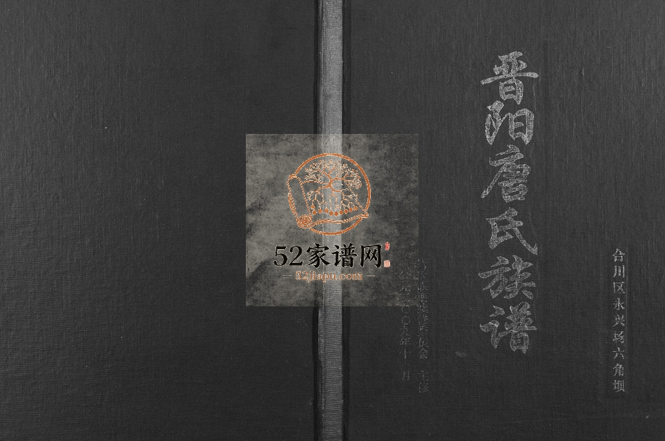 2009年修晋阳唐氏族谱 重庆 合川唐姓电子版家谱下载