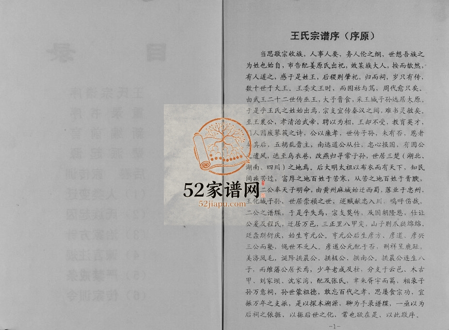 2003年修王氏家谱 重庆 忠县王姓电子版族谱下载