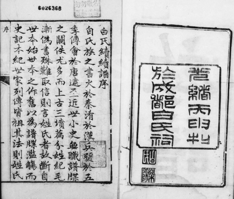 1896年修白氏乐阳族谱[8卷首1卷]四川成都白姓电子版家谱下载