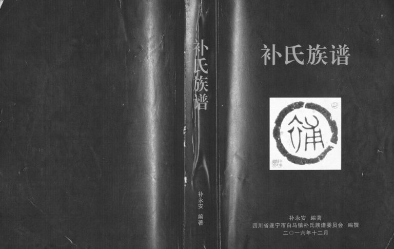 2016年修补氏族谱 四川遂宁 白马镇补姓电子版家谱下载